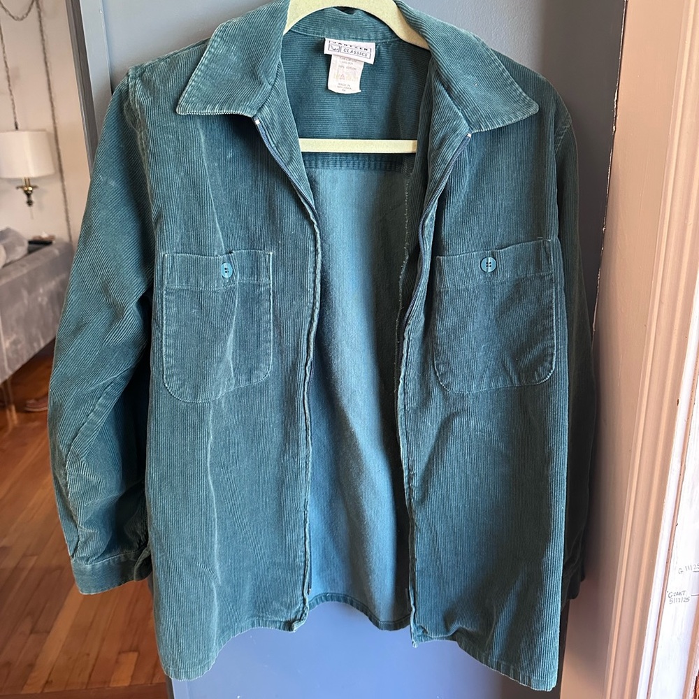 Teal Corduroy Jacket